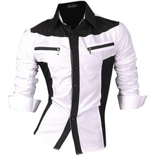 Cargar imagen en el visor de la galería, Jeansian primavera otoño características camisas hombres Casual Jeans camisa nueva llegada manga larga Casual Slim Fit camisas masculinas Z034
