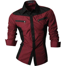 Cargar imagen en el visor de la galería, Jeansian primavera otoño características camisas hombres Casual Jeans camisa nueva llegada manga larga Casual Slim Fit camisas masculinas Z034