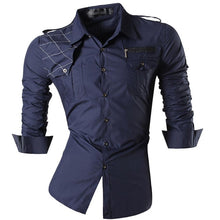 Cargar imagen en el visor de la galería, Jeansian primavera otoño características camisas hombres Casual Jeans camisa nueva llegada manga larga Casual Slim Fit camisas masculinas Z034