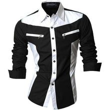 Cargar imagen en el visor de la galería, Jeansian primavera otoño características camisas hombres Casual Jeans camisa nueva llegada manga larga Casual Slim Fit camisas masculinas Z034