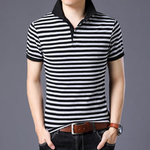 Cargar imagen en el visor de la galería, JANPA estilo 2019 marca Polos casuales de manga corta para hombres de verano de algodón transpirable Tops camiseta talla asiática M-5XL 6XL