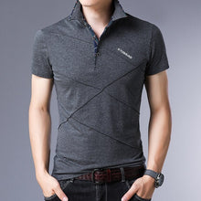 Cargar imagen en el visor de la galería, JANPA estilo 2019 marca Polos casuales de manga corta para hombres de verano de algodón transpirable Tops camiseta talla asiática M-5XL 6XL