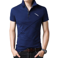 Cargar imagen en el visor de la galería, JANPA estilo 2019 marca Polos casuales de manga corta para hombres de verano de algodón transpirable Tops camiseta talla asiática M-5XL 6XL