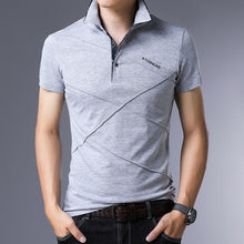 Cargar imagen en el visor de la galería, JANPA estilo 2019 marca Polos casuales de manga corta para hombres de verano de algodón transpirable Tops camiseta talla asiática M-5XL 6XL