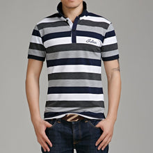 Cargar imagen en el visor de la galería, JANPA estilo 2019 marca Polos casuales de manga corta para hombres de verano de algodón transpirable Tops camiseta talla asiática M-5XL 6XL