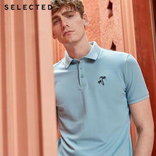 Load image into Gallery viewer, SELECTED Men's Pure Color Turn-down Collar Short-sleeved Polo S|419206535