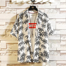 Load image into Gallery viewer, Print Brand Summer Hot Sell Men's Beach Shirt Fashion Short Sleeve Floral Loose Casual Shirts Plus Asian SIZE M-4XL 5XL Hawaiian