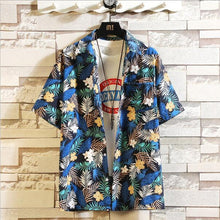 Load image into Gallery viewer, Print Brand Summer Hot Sell Men's Beach Shirt Fashion Short Sleeve Floral Loose Casual Shirts Plus Asian SIZE M-4XL 5XL Hawaiian