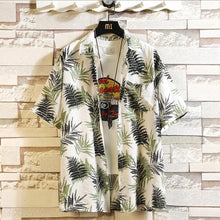 Load image into Gallery viewer, Print Brand Summer Hot Sell Men's Beach Shirt Fashion Short Sleeve Floral Loose Casual Shirts Plus Asian SIZE M-4XL 5XL Hawaiian