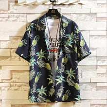 Load image into Gallery viewer, Print Brand Summer Hot Sell Men's Beach Shirt Fashion Short Sleeve Floral Loose Casual Shirts Plus Asian SIZE M-4XL 5XL Hawaiian