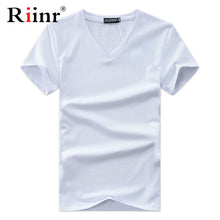 Cargar imagen en el visor de la galería, Camiseta de manga corta para hombre, Camisetas con cuello en V, camiseta ajustada de manga corta, camiseta informal de verano para hombre, Camisetas de talla grande S-5XL