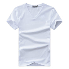 Cargar imagen en el visor de la galería, Camiseta de manga corta para hombre, Camisetas con cuello en V, camiseta ajustada de manga corta, camiseta informal de verano para hombre, Camisetas de talla grande S-5XL