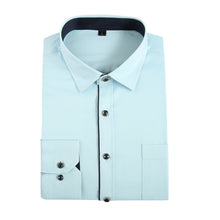 Cargar imagen en el visor de la galería, JeeToo, camisa blanca para hombre, novedad de 2019, camisa de vestir de corte Regular para hombre de negocios, camisa de boda informal de manga larga sólida para hombre, camisa de talla grande 3XL