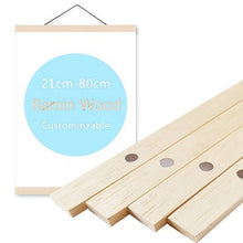 Load image into Gallery viewer, Magnetic DIY Wood Poster Frame Teak Pine Photo Hangers Hanging Kit for Pictures Canvas Prints Artwork Room Interior Home Decor