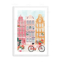 Load image into Gallery viewer, Anime Cartoon City Landscape Poster Prints Morocco Dubai Japan Travel Wall Art Canvas Pictures for Home Decor Interior Paintings
