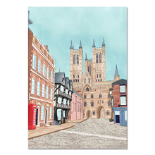 Load image into Gallery viewer, Anime Cartoon City Landscape Poster Prints Morocco Dubai Japan Travel Wall Art Canvas Pictures for Home Decor Interior Paintings