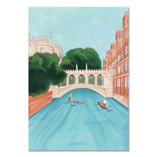 Load image into Gallery viewer, Anime Cartoon City Landscape Poster Prints Morocco Dubai Japan Travel Wall Art Canvas Pictures for Home Decor Interior Paintings