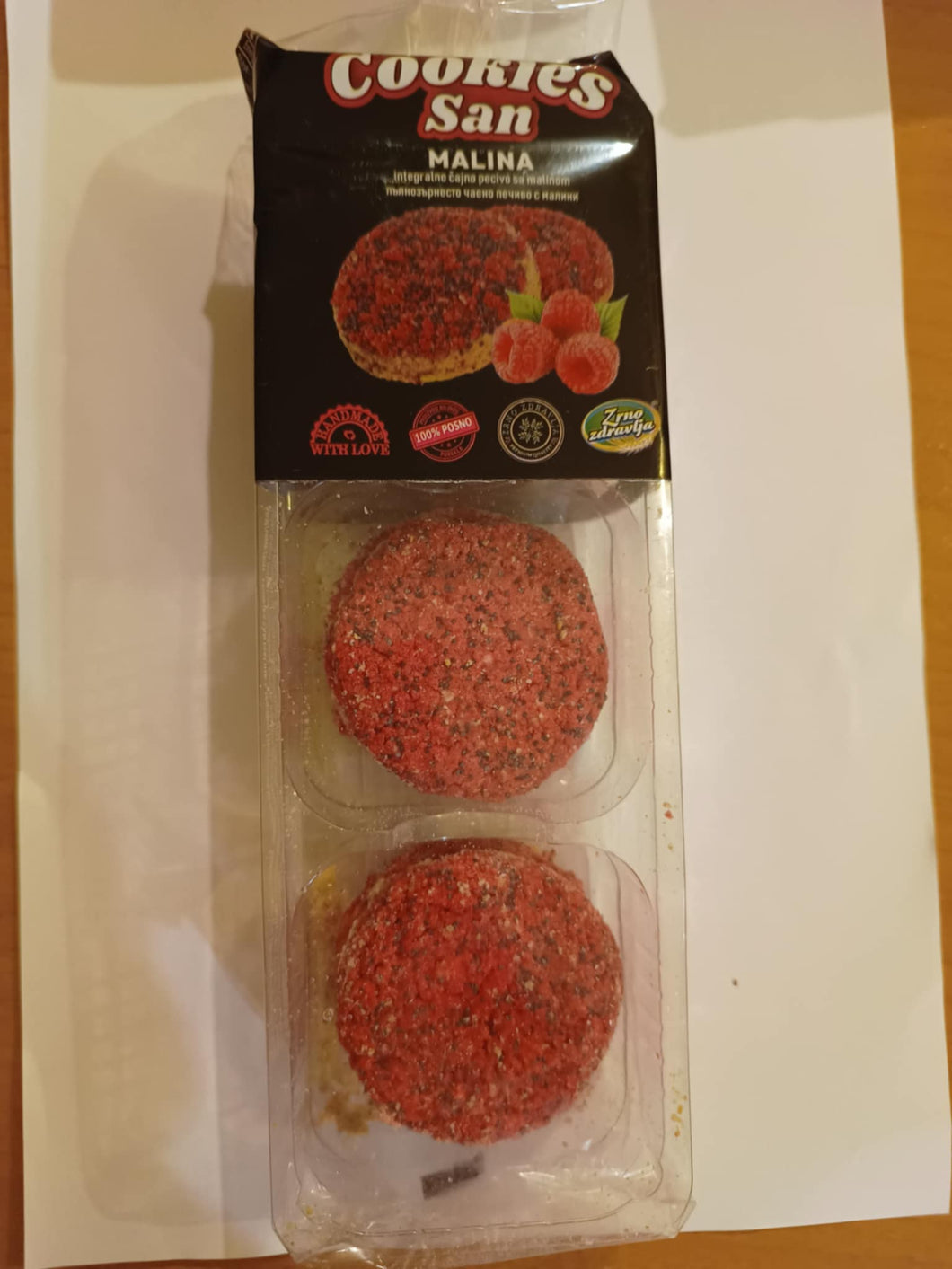 49. - Чаени бисквитки с малина Cookies san