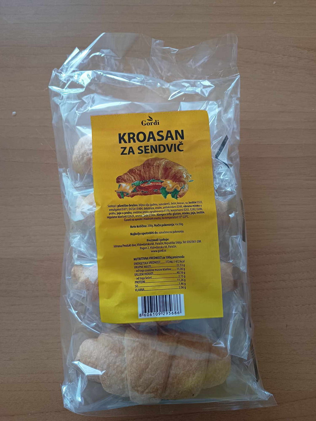 38. - Кроасани за сандвич 200г