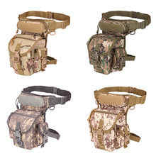 Load image into Gallery viewer, Men&#39;s Military Camouflage Drop Leg Bag Panel Utility Waist Belt Pouch Pack
