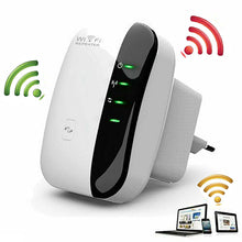 Cargar imagen en el visor de la galería, Extensor de señal de 300Mbps Booster Wireless-N AP Range 802.11 WiFi Repetidor Enchufe de la UE
