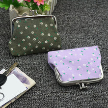 Cargar imagen en el visor de la galería, Bolso de mano de doble capa a la moda de 4 pulgadas, estuche para monedas, monedero con girasol, Mini billetera

