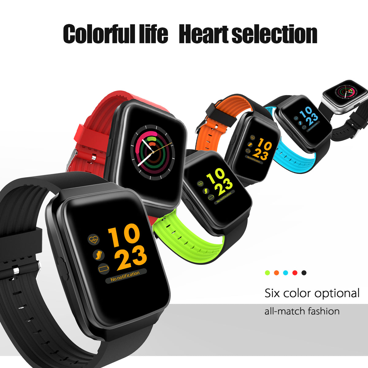 Reloj inteligente multifunción, pulsera de Fitness, Monitor de ritmo cardíaco, pulsera de Fitness para teléfono inteligente Android