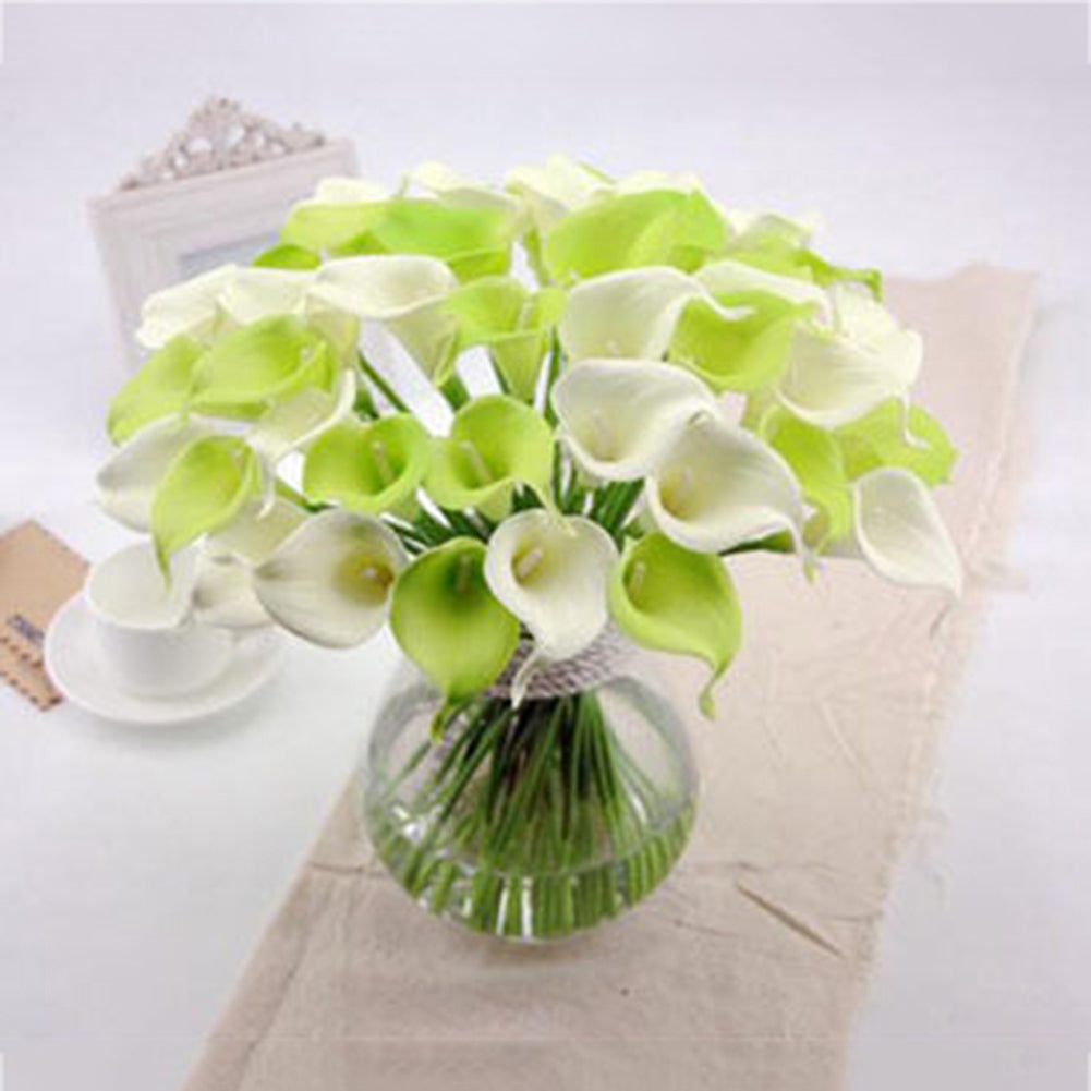 Ramo de novia de flor de lirio de Cala Artificial, decoración del hogar de boda de tacto Real, 1 ud.