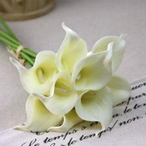 Ramo de novia de flor de lirio de Cala Artificial, decoración del hogar de boda de tacto Real, 1 ud.