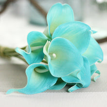 Cargar imagen en el visor de la galería, Ramo de novia de flor de lirio de Cala Artificial, decoración del hogar de boda de tacto Real, 1 ud.
