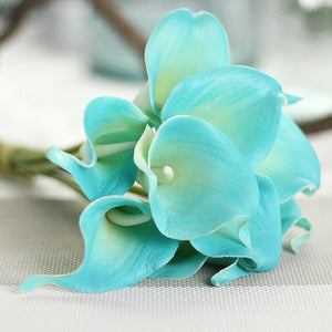 Ramo de novia de flor de lirio de Cala Artificial, decoración del hogar de boda de tacto Real, 1 ud.
