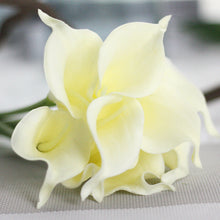 Cargar imagen en el visor de la galería, Ramo de novia de flor de lirio de Cala Artificial, decoración del hogar de boda de tacto Real, 1 ud.
