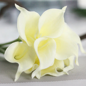 Ramo de novia de flor de lirio de Cala Artificial, decoración del hogar de boda de tacto Real, 1 ud.