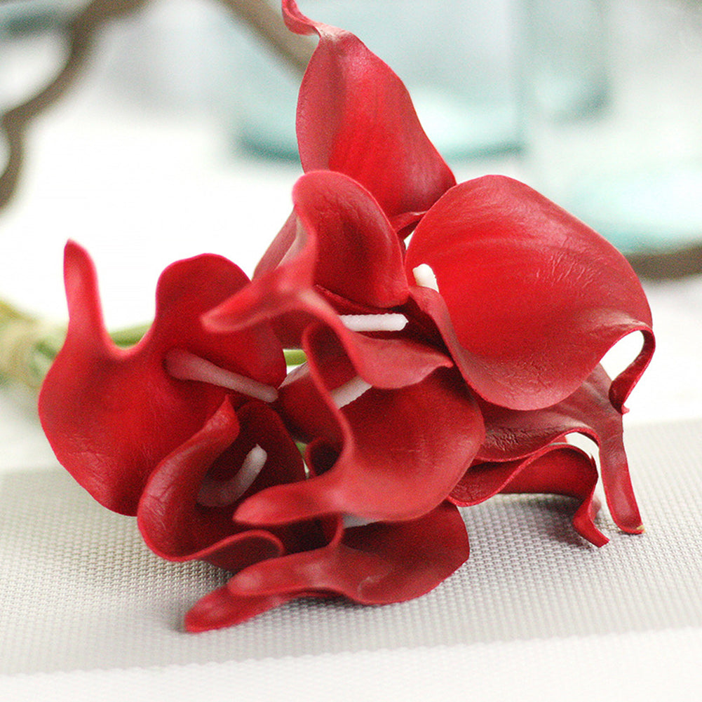 Ramo de novia de flor de lirio de Cala Artificial, decoración del hogar de boda de tacto Real, 1 ud.