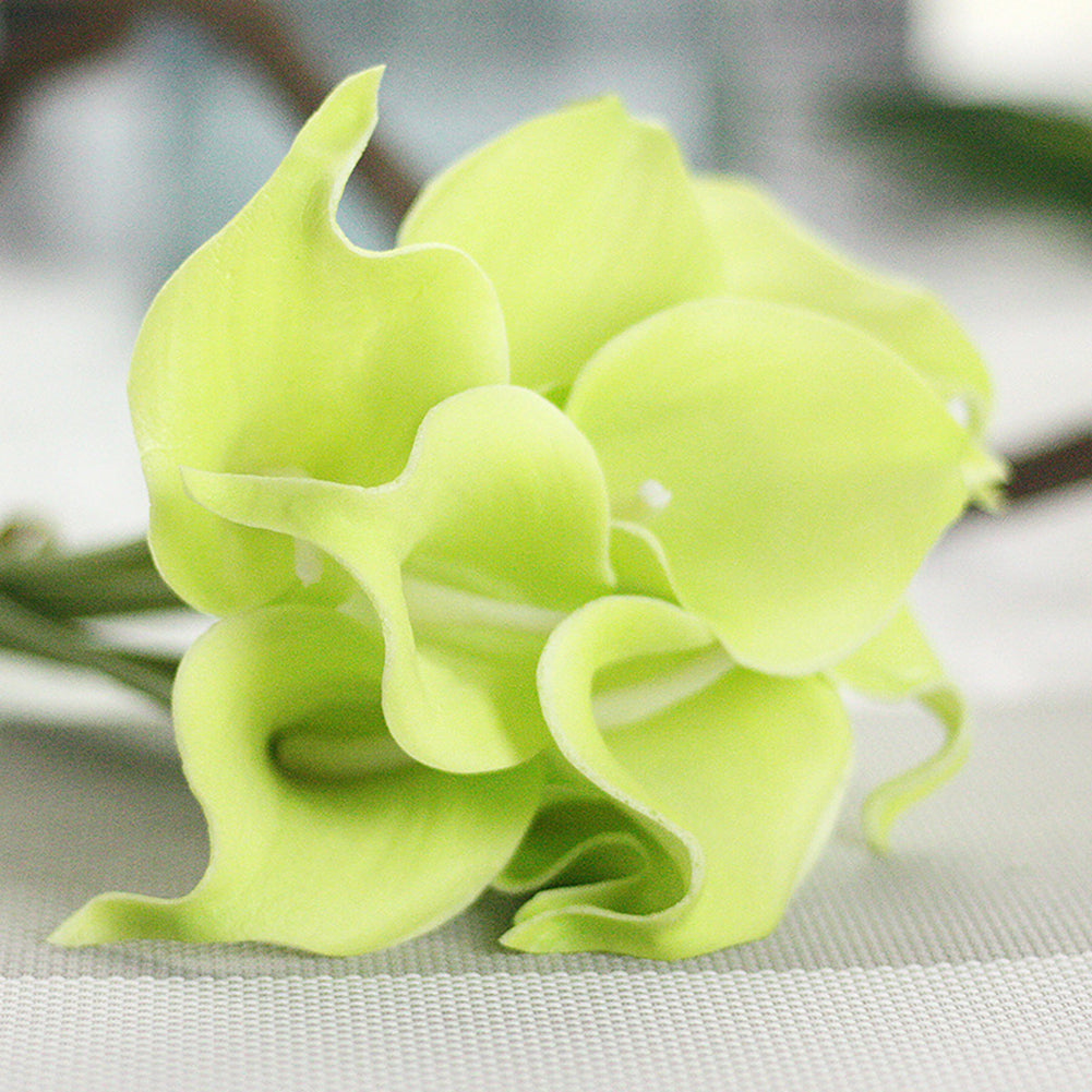 1Pc Artificial Calla Lily Flower Bridal Bouquet Real Touch Wedding Home Decor