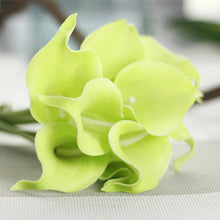 Cargar imagen en el visor de la galería, Ramo de novia de flor de lirio de Cala Artificial, decoración del hogar de boda de tacto Real, 1 ud.
