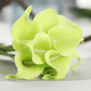 Ramo de novia de flor de lirio de Cala Artificial, decoración del hogar de boda de tacto Real, 1 ud.