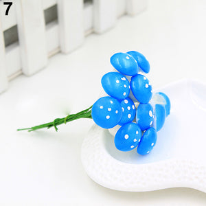 10 piezas Mini hongo falso para mini macetas Hada DIY decoración jardín casa de muñecas