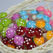 Cargar imagen en el visor de la galería, 10 piezas Mini hongo falso para mini macetas Hada DIY decoración jardín casa de muñecas
