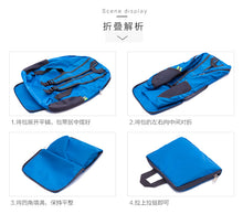 Cargar imagen en el visor de la galería, Bolsa de viaje multifuncional plegable para hombre y mujer, bolso de hombro impermeable, bolsa de almacenamiento 
