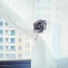 Load image into Gallery viewer, Flower Shape Window Curtain Tieback Magnetic Buckle Drape Holdback Home Decor

