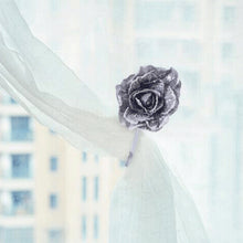 Load image into Gallery viewer, Flower Shape Window Curtain Tieback Magnetic Buckle Drape Holdback Home Decor

