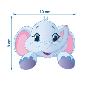 Cute Animals Elephant Cat Panda Giraffe Removable Wall Switch Sticker Home Decal