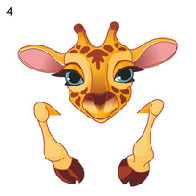 Load image into Gallery viewer, Cute Animals Elephant Cat Panda Giraffe Removable Wall Switch Sticker Home Decal
