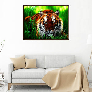 Cute Animals Dog Lion Cat Cross Stitch DIY Resin Diamond Painting Home Decor