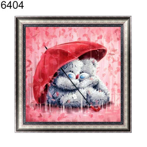 Cute Bear 5D DIY Diamond Embroidery Painting Cross Stitch Craft Home Wall Decor