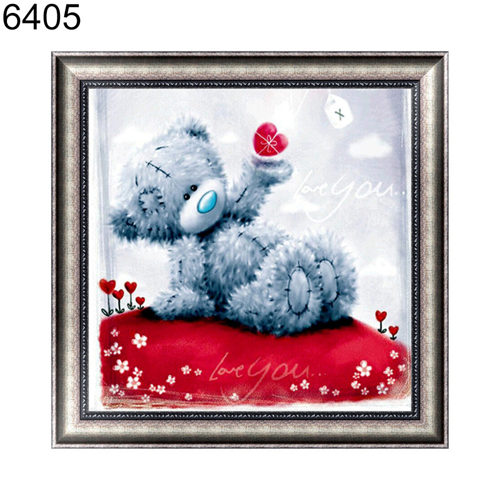 Cute Bear 5D DIY Diamond Embroidery Painting Cross Stitch Craft Home Wall Decor