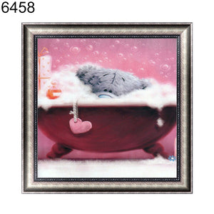 Cute Bear 5D DIY Diamond Embroidery Painting Cross Stitch Craft Home Wall Decor