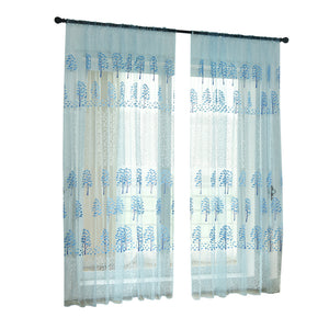 Maple Sheer Curtain Tulle Window Treatment Voile Drape Valance Panel Room Decor