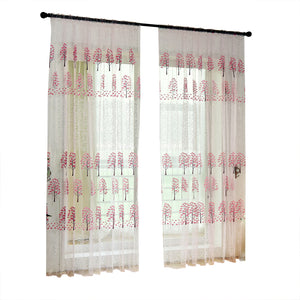 Maple Sheer Curtain Tulle Window Treatment Voile Drape Valance Panel Room Decor